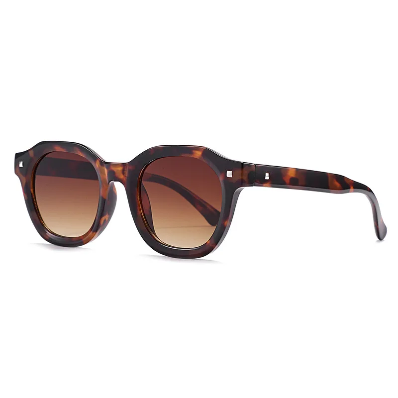 Retro large frame sunglasses are easy to match, and marble wood frame modern style sunglasses for men and women