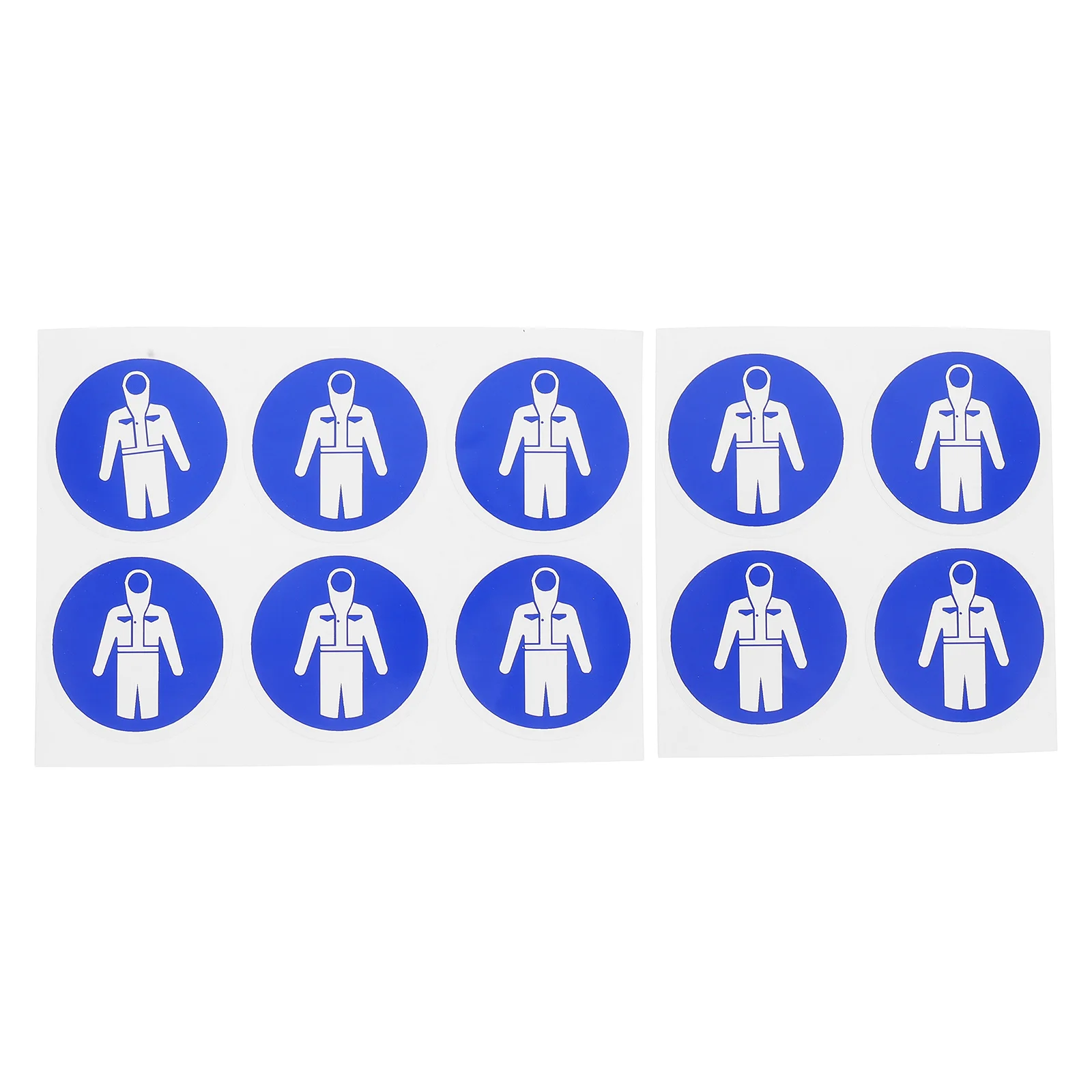 

10 Pcs Labels Stickers Put on Your Protection Suit Safety Decals Adhesive Paper Anti Slip Warning Sign