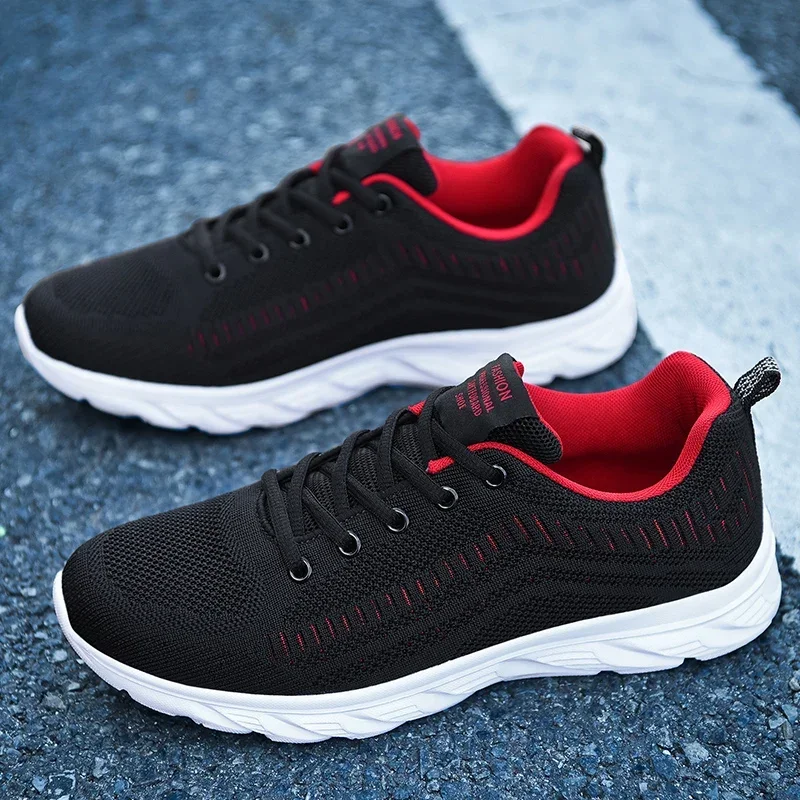 New Athletic Shoes for Men Shoes Sneakers Black Casual Men Mesh Sneakers Breathable Tennis Running Walking Gym Men Shoes