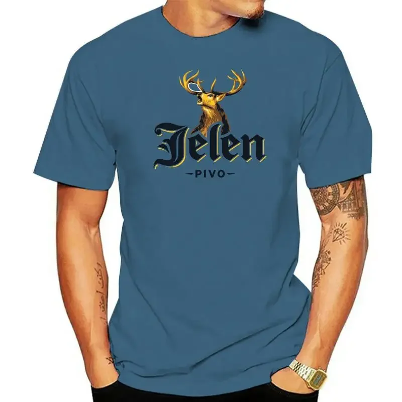 JELEN PIVO BIER SERBIEN SERBIA BELGRAD BALKAN BEER HIRSCH BOARDRIPPAZ T Shirt cotton graphic retro Tops Tee Shirt harajuku