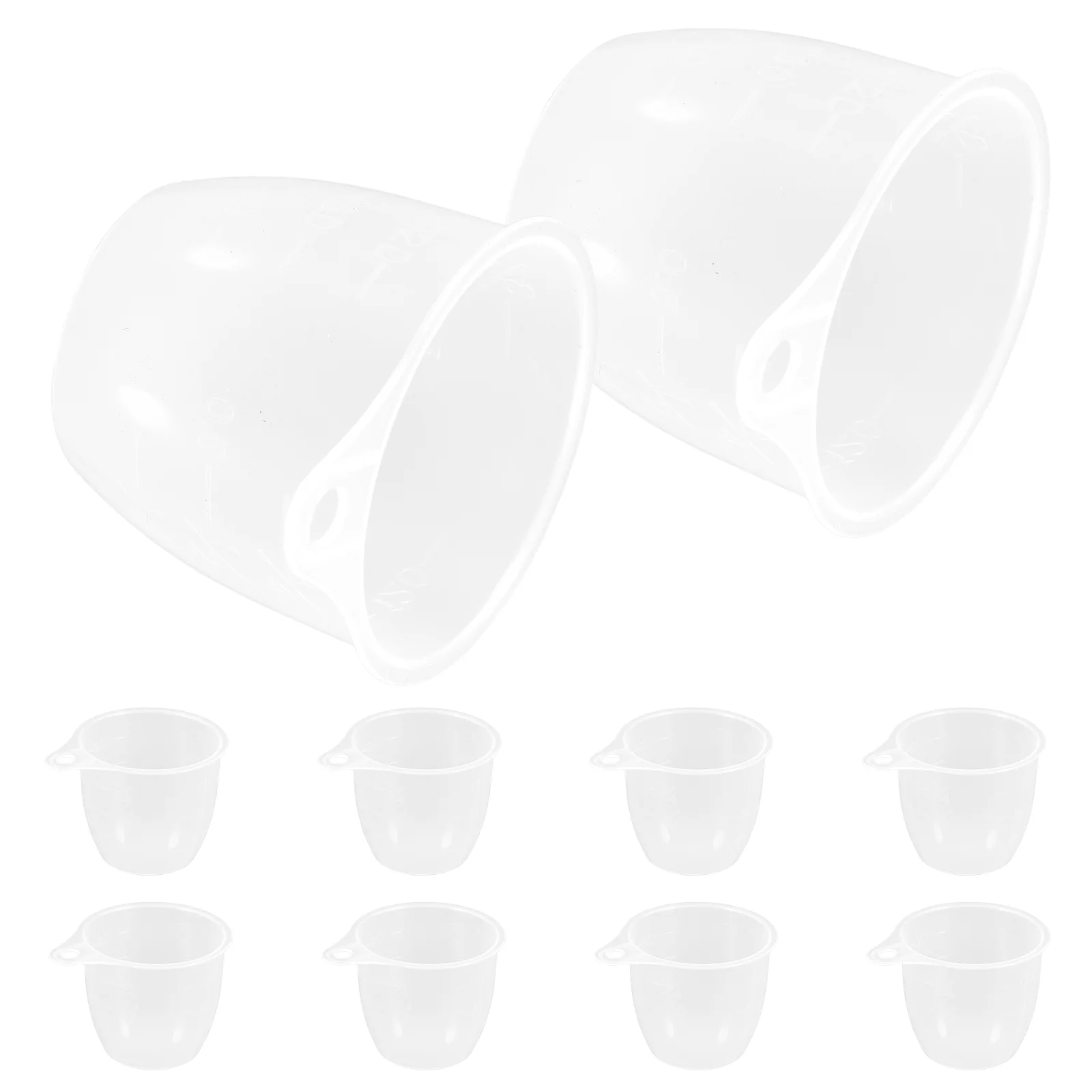 

10 Pcs Rice Cooker Egg Measuring Cup Plastic Cups for Liquids Dry Ingredients Spoon Measure Scoops Ml Steamer Pot