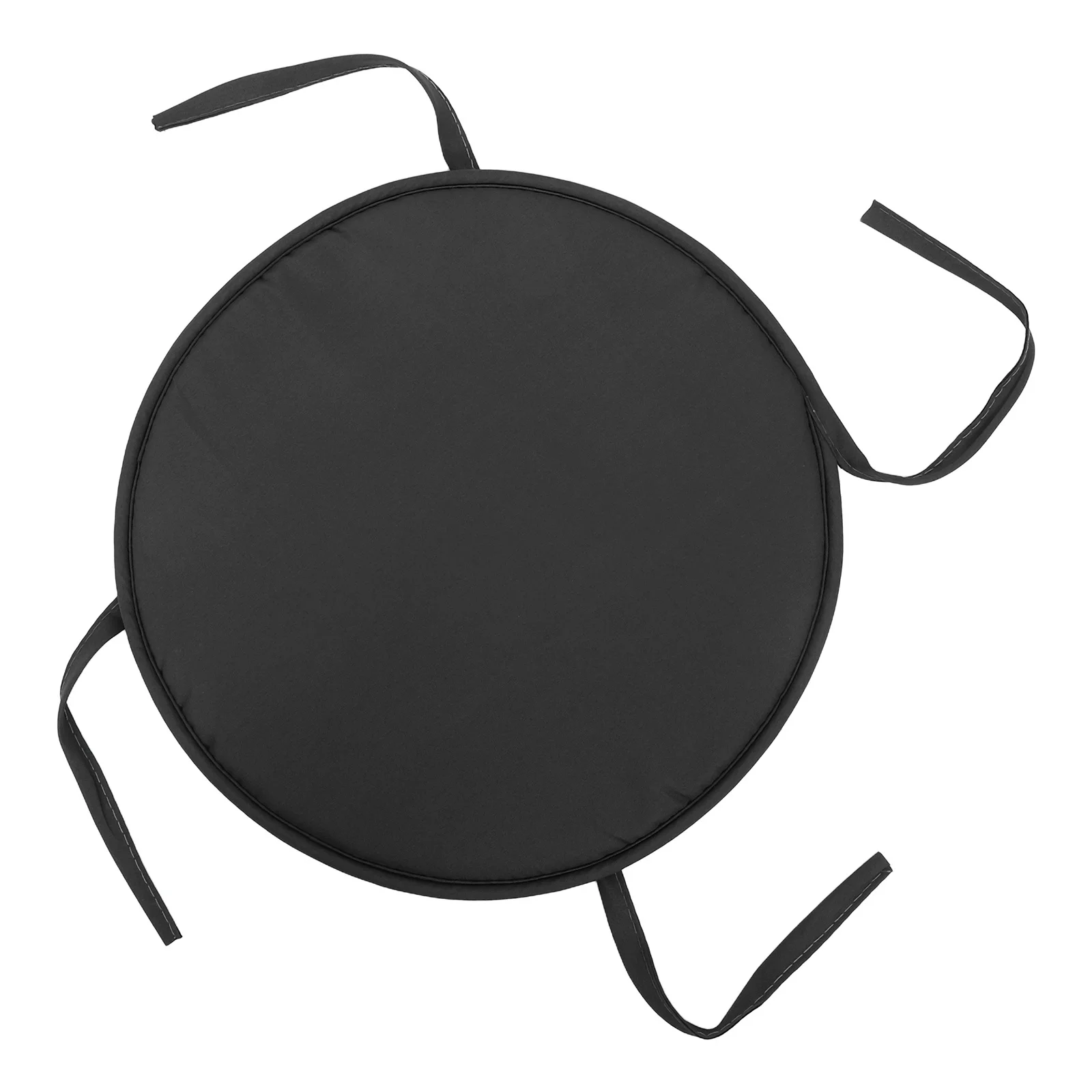 

1Pcs Dark Grey Round Sponge Seat Cushion Thickened Chair Pad Diameter 38cm Seat Pads for Home Office School Restaurant