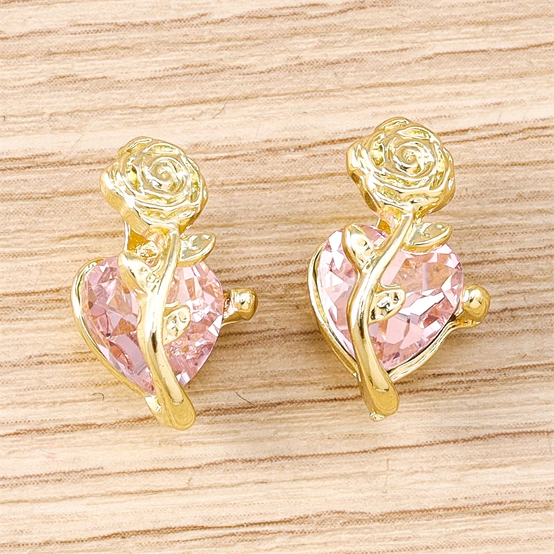 5 Stück niedliche, bunte, gemischte Metall-Herzanhänger für die Schmuckherstellung, Halsketten, Ohrringe, Armbänder, DIY-Bastelarbeiten und Accessoires – Detail 21