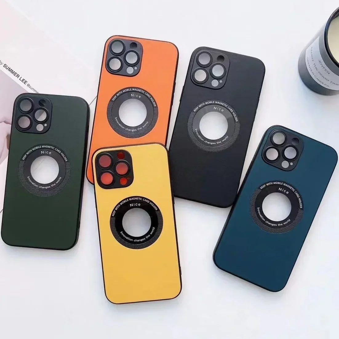 Self-contained Dust-proof Net, Exposed Label Mobile Phone Case, Iphone14promax Magnetic Suction Mobile Phone Case, Full Lens,13