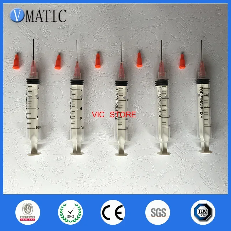 Free Shipping Recommendation Non Sterilized 5 Sets 1 Inch 20G Dispenser Needles With Dispensing Syringe