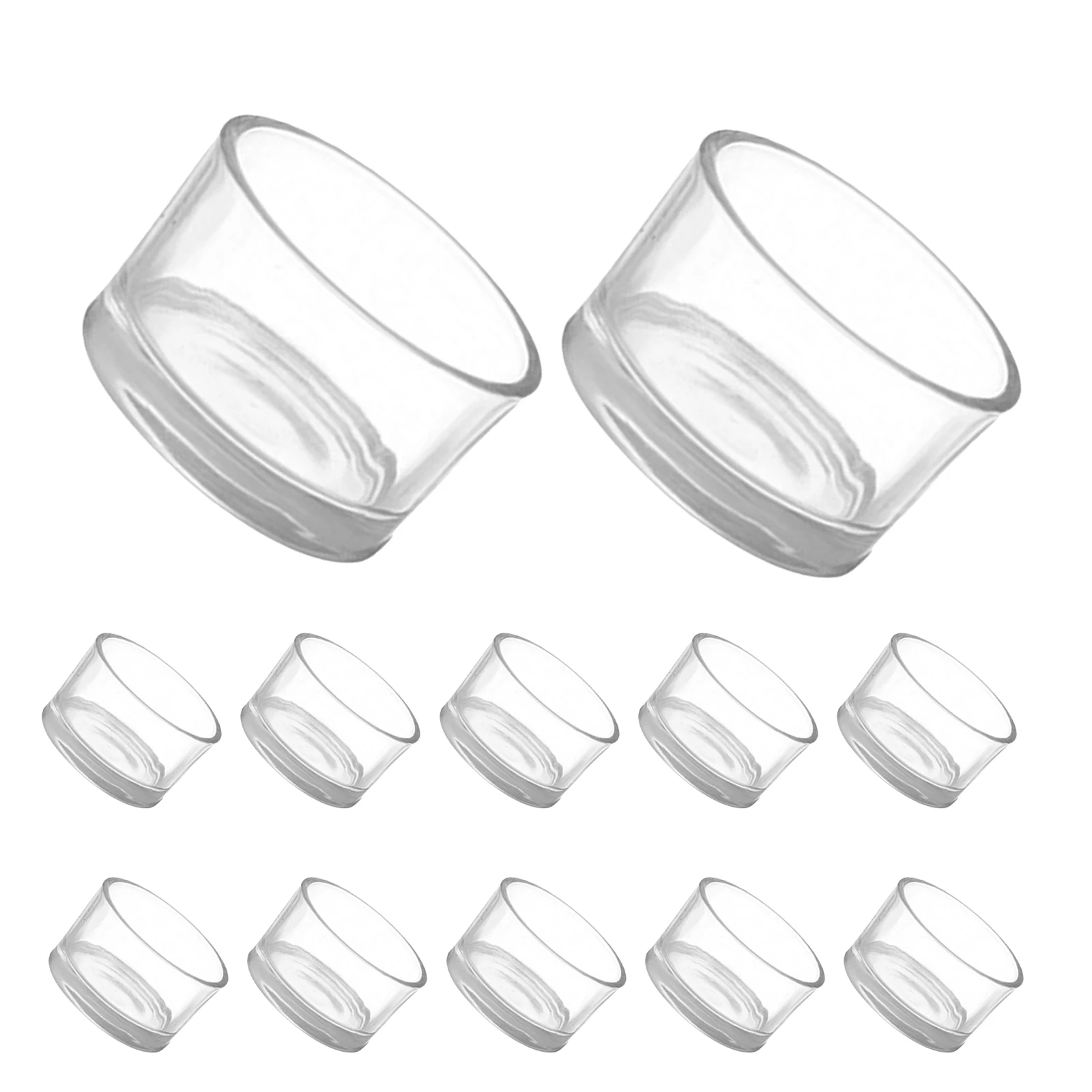 

12Pcs Glass Cup Clear Tealight Holder for Home Decor Wedding Votive DIY Making Use Wedding Decor
