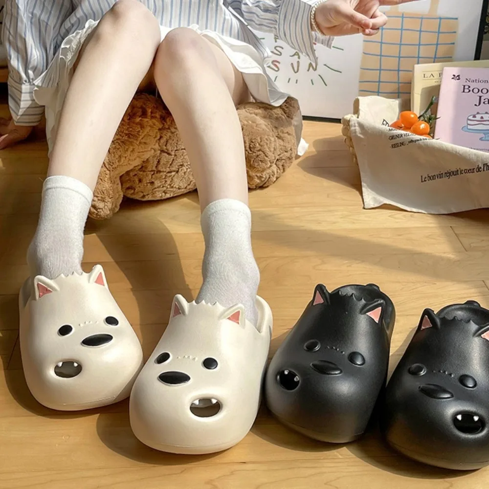 

Creative West Highland White Terrier Slippers Soft Bottom Thick Sole Puppy Slippers Cute Non-Slip Couples EVA Dog Sandal Bedroom
