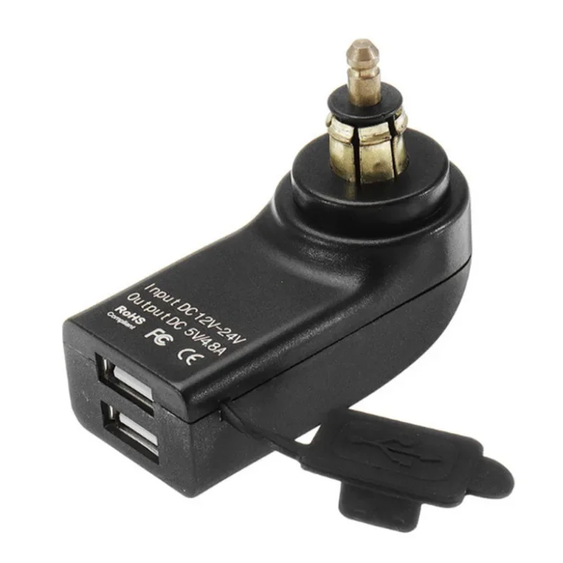 12V Dual USB Charger Power Adapter Hella DIN Socket For BMW F800R F750GS G310 G650X GS ADV F900R R1200 R1250 GS R1300GS S1000XR 