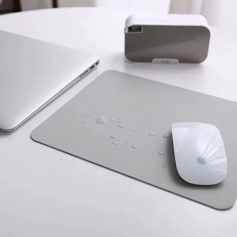 Premium PU Leather Mouse Pad Small Non Slip Gaming Mat for Laptop Waterproof Anti-Scratch Surface Easy to Clean Desk Accessory