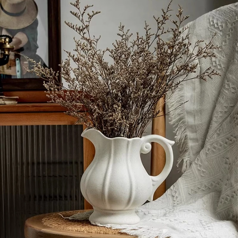 Flowers Bedroom Vases Balcony Homestay Table Decorations Vases Living Room Ceramic Home Decor Florero MH40HP