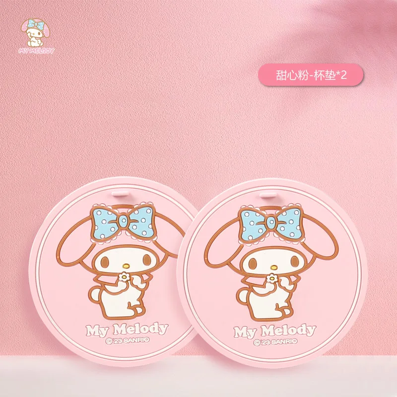 Sanrio Car Decorative Water Coaster Cute Water Cup Anti-Slip Sun Protection Mat Car Cartoon My Melody Car Decoration Accessories view 5