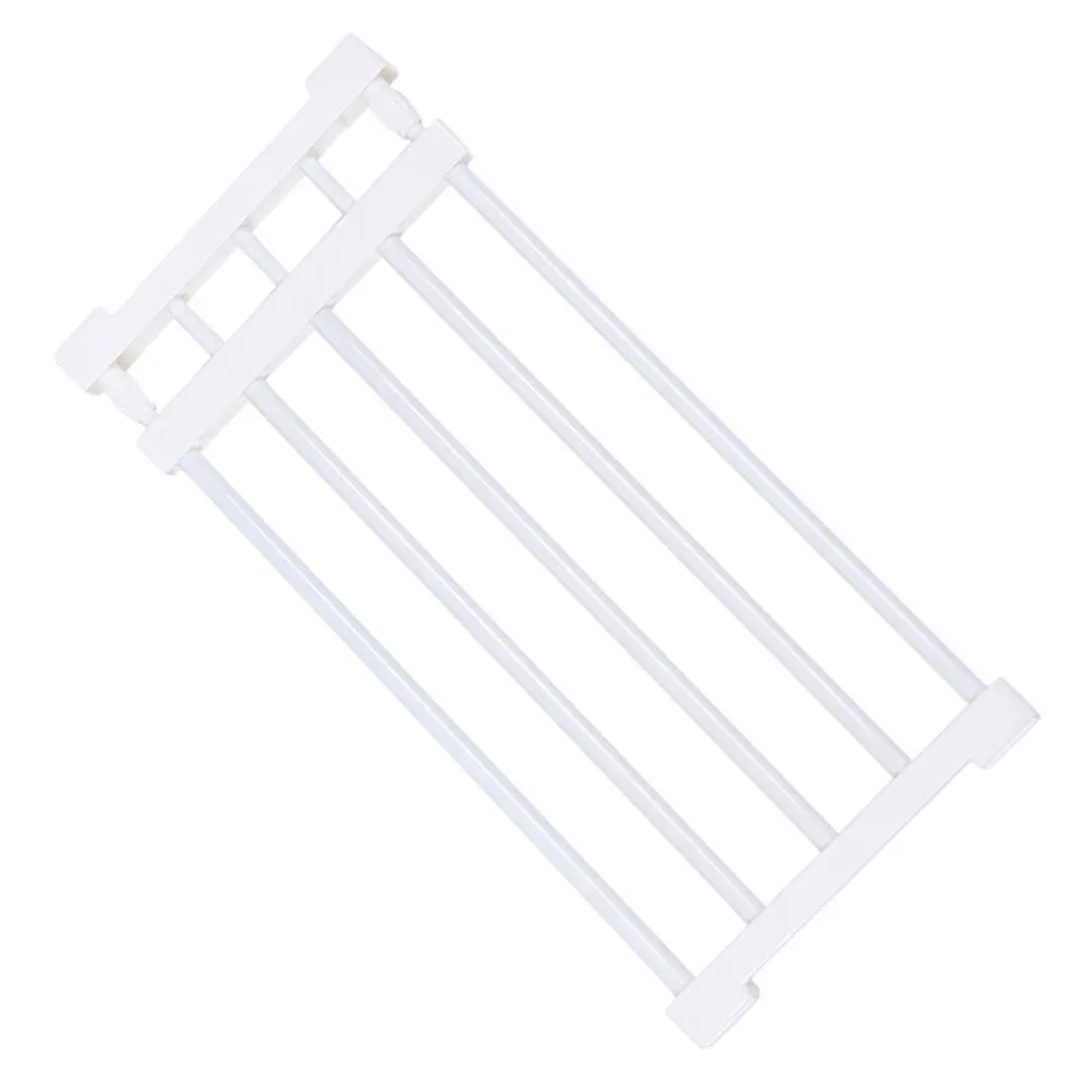 خزانة ملابس قابلة للتوسيع، رف توتر، منظم بلاستيكي، رف تخزين الملابس، تصميم قابل للسحب، موفر للمساحة