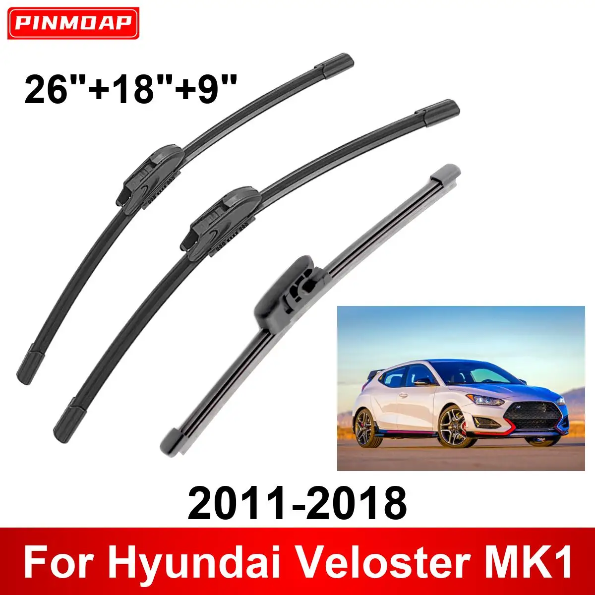 

1/2/3/4/6 шт. автомобильный дворник для Hyundai Veloster MK1 2011-2018 передние и задние щетки стеклоочистителя, резак, автоаксессуары 2015 2016 2017