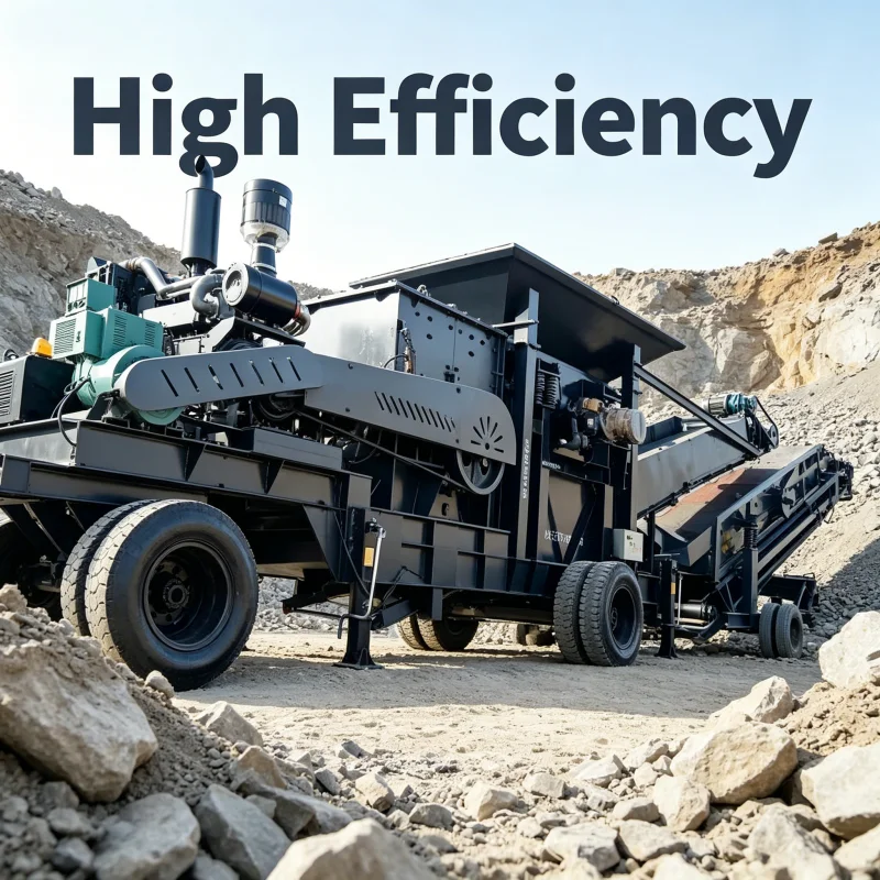 High Capacity Mobile Jaw Crushing Plant For Hard Rock Mining Portable Rock Crusher Machine For Infrastructure Construction