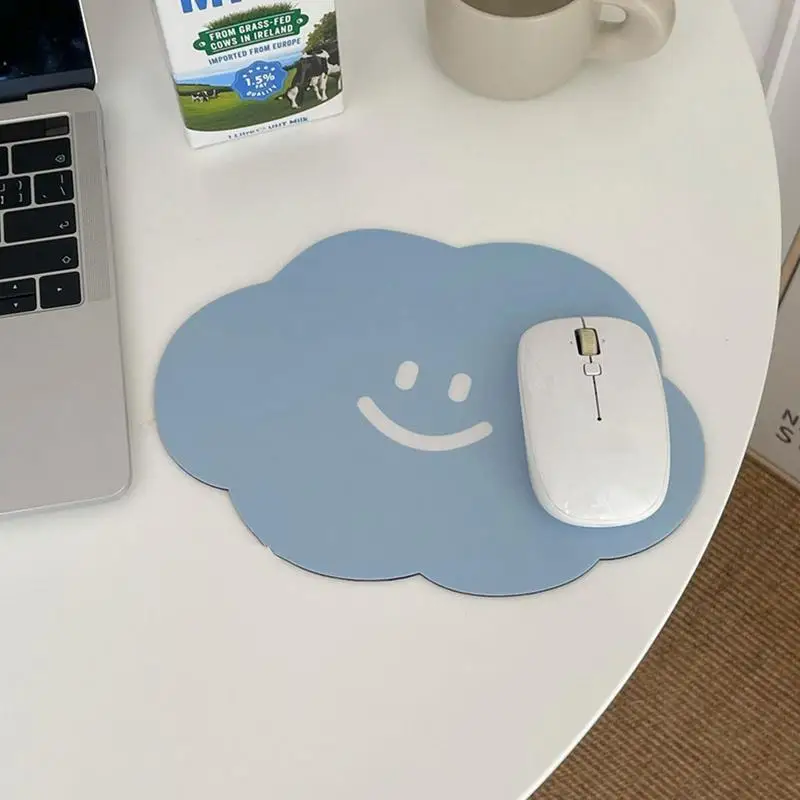 

Small Waterproof PVC Mouse Pad Non-Slip Rubber Base Mouse Pad Cute Cloud Mouse Pads Anti-scratch Mouse Mat For Laptop PC Desktop