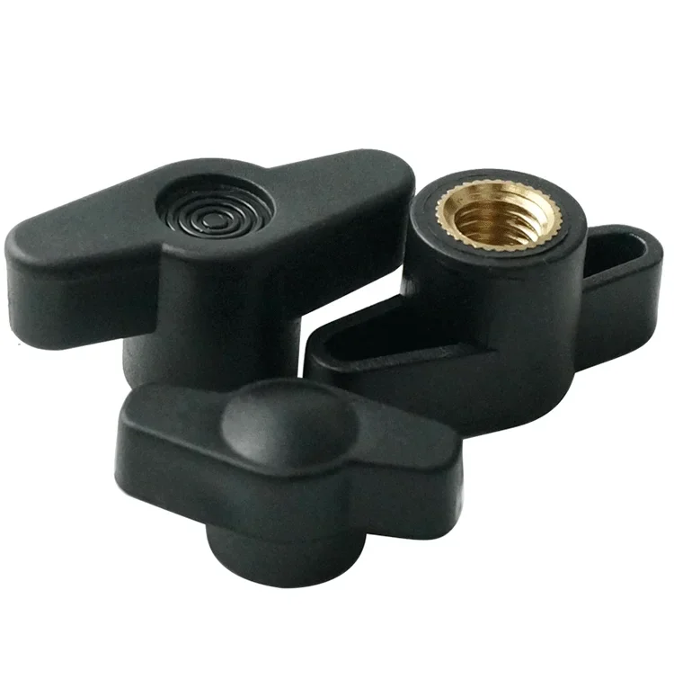 27#  36#  Tighten Nuts M4 M5 M6 M8 T Hand Adjusting Nut Through/Blind Hole Knob Thumb Nut Bakelite Wing Hand Tighten Nuts
