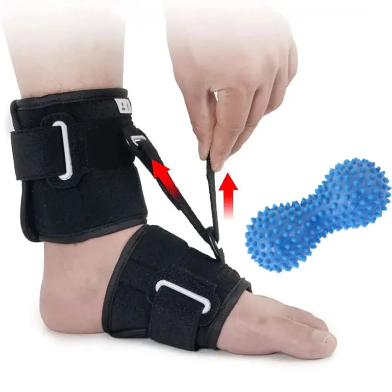 Adjustable Drop Foot Brace for Walking with Shoes Ankle Support Splint for Plantar Fasciitis, Peroneal Achilles Tendon, Stroke