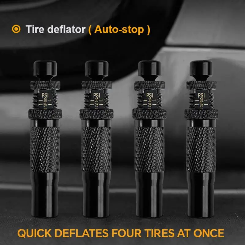 Automatic Tire Deflator Sturdy Brass Automatic Deflation Valve For Tires Fast Portable Multifunctional Air Deflator For