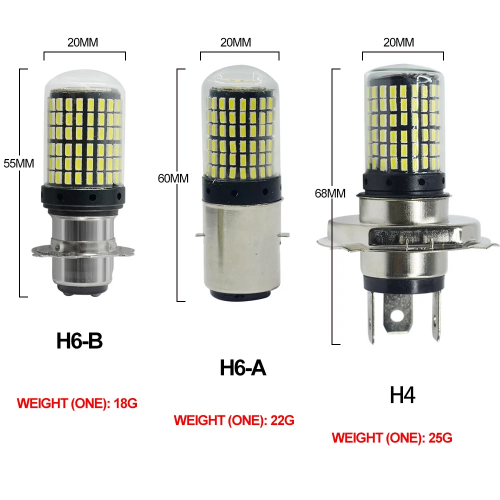 

Светодиодные мотоциклетные фары H4 P15D H6 BA20D, светодиодные мотоциклетные лампы 144SMD 4014, лампы для мотоциклетных противотуманных фар, дальний и ближний свет 12 В