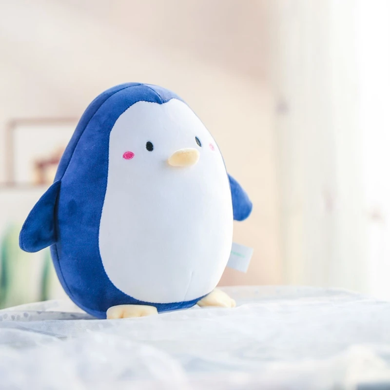 20 センチメートルブルーペンギンぬいぐるみスーパーソフトかわいいかわいい少し脂肪ペンギン人形子供の誕生日クリスマスギフト