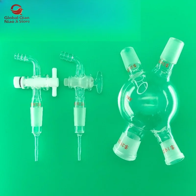 Glass Four‑way Bottle, Feeding‑discharging Piston Valve, 19  Rotary‑evaporator Feeding Tube, Rotary‑evaporator Flask