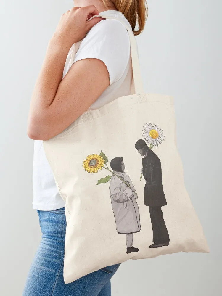 Harold and Maude / Daisy and Sunflower Tote Bag hand bag shopping trolley bag canvas tote