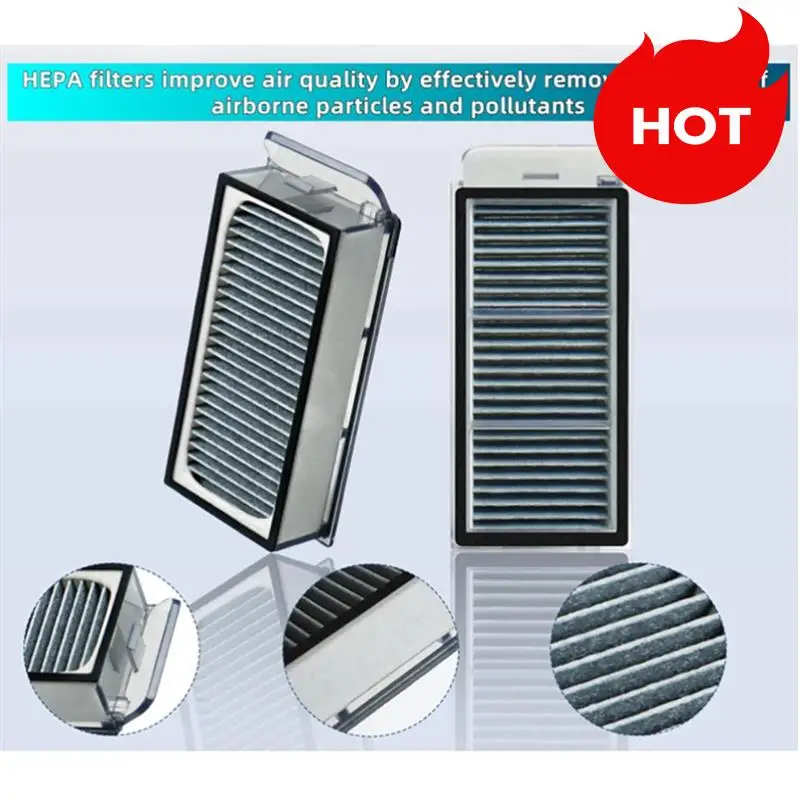 مجموعة ملحقات A01V لـ Dreame S50 Pro/S50 Ultra/Mova P60 فرشاة جانبية رئيسية أكياس مكنسة مرشحات وسادات الممسحة وحدة إزالة الروائح الكريهة