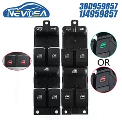 NEVOSA 3BD959857 1J4959857 Chrome Window Control Switch For VW Golf 4 GTI Jetta MK4 BORA BEETLE Passat B5 1J4959857D 1J4959857C