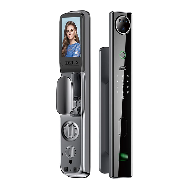 Tuya Waifi Code Password Smart Lock Door Locker Digital Electronic Smart Door Lock With Fingerprint Camera For Front Door