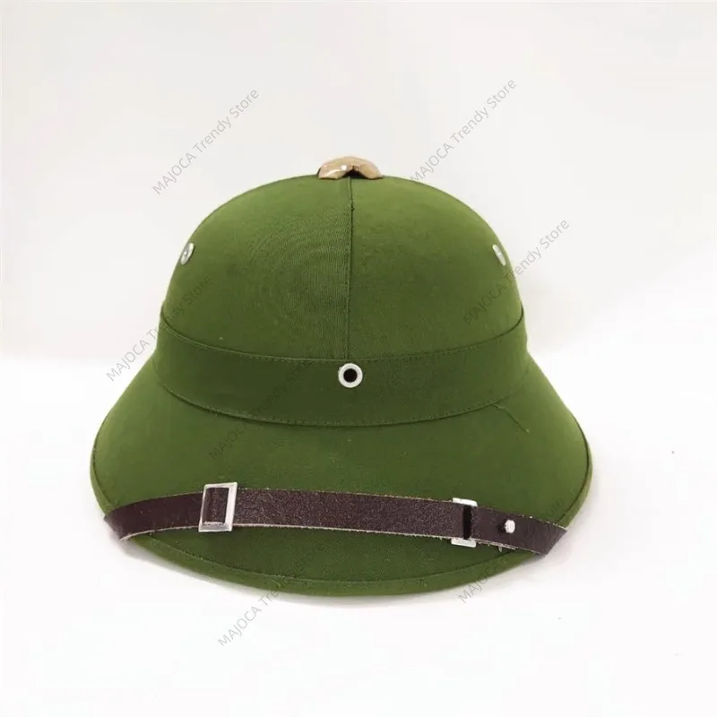 

Vietnamese Soldier Pith Helmet General Hat Helmet Sun Protection Hat Performance Props Sun Hats