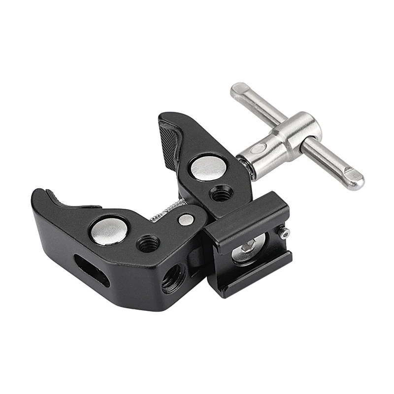 CAMVATE Super Clamp 1/4 "3/8" ด้าย & รองเท้าเย็นสำหรับ Monitor ขาตั้งไมโครโฟน Led แฟลชวิดีโออุปกรณ์เสริม