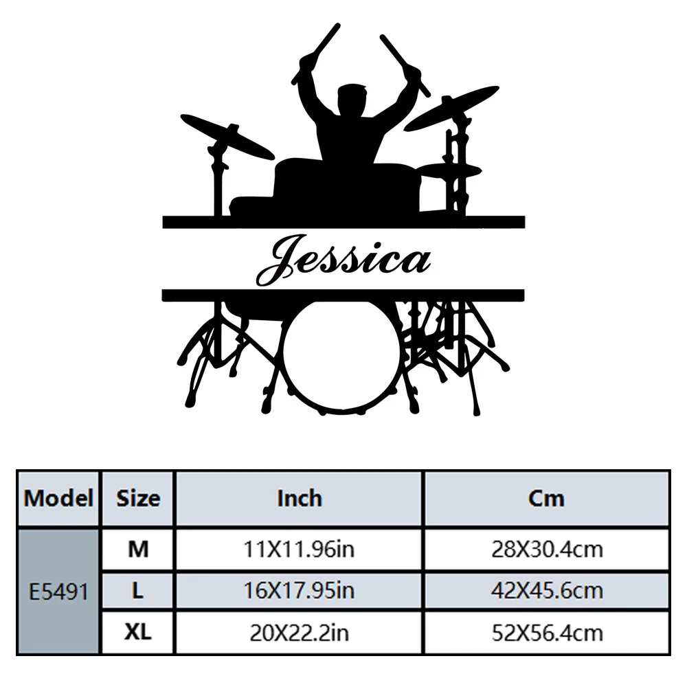 1PC Cartoon Musical instrument Personalized Name Home Decor Wall Stickers For Home Decor Art Decor Wallpaper view 2