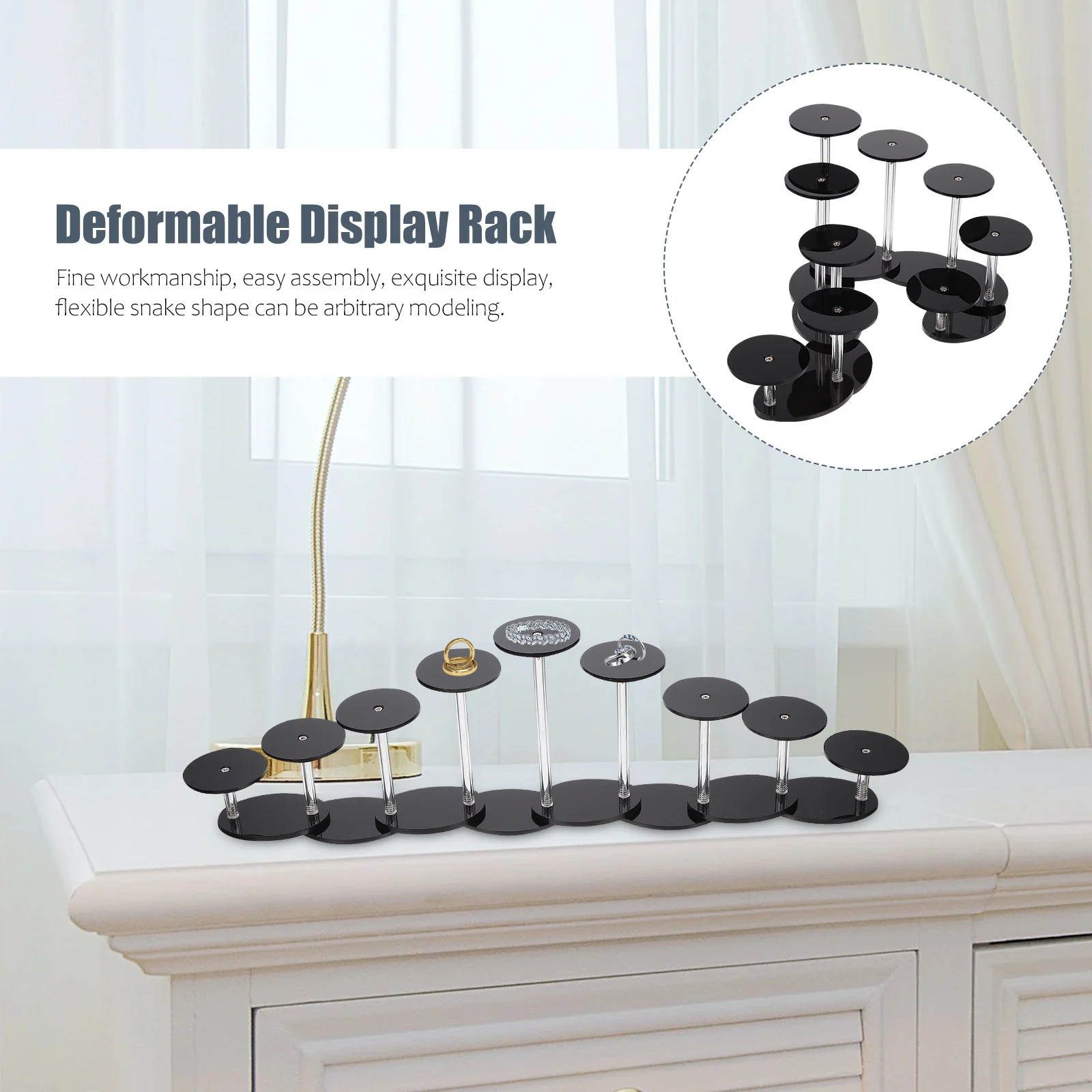 Necklaces Accessory Organizer Jewelry Shelves Showcase Rack Earring Display Stands Bracelet