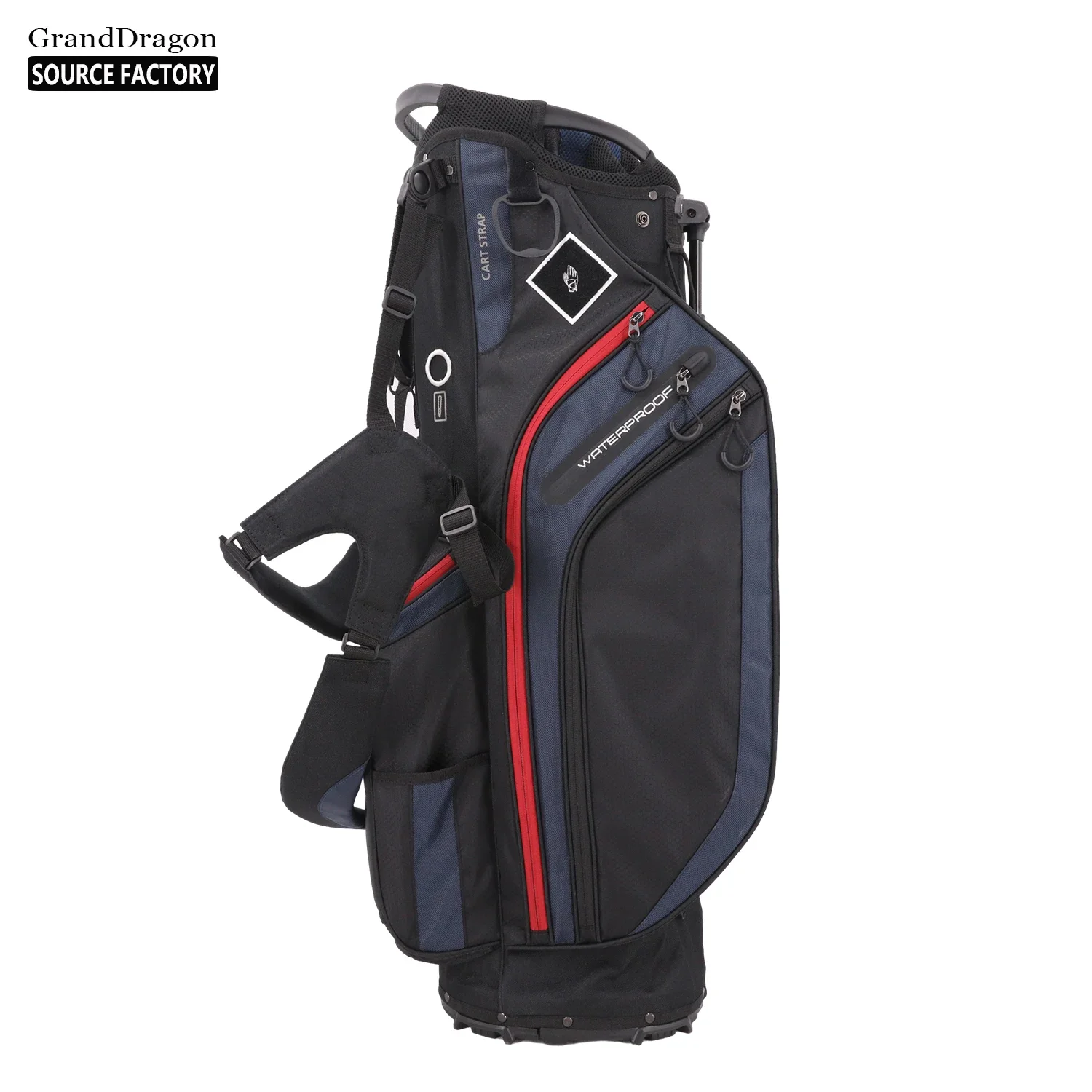 Wholesale Custom 14 dividers Golf Bag Canvas Golf Stand Bag Customized Tour Golf Staff Bag Cart