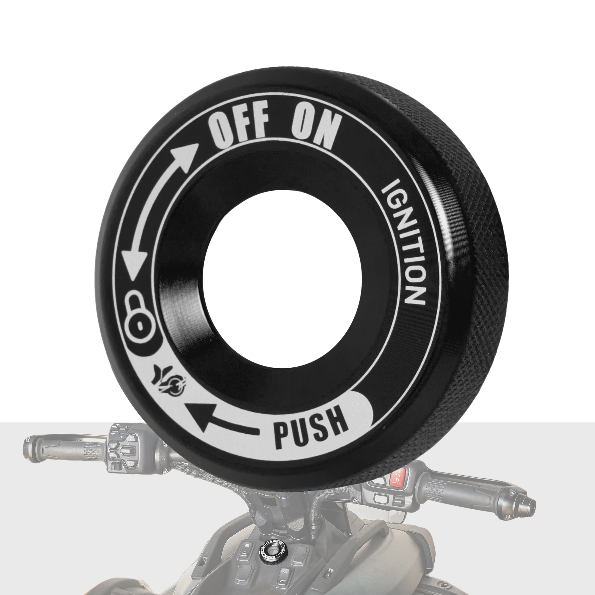 ブラックアルミニウム製イグニッションキースイッチカバー-can-am-canyon-redrock-xt-2025-26用-スタートロック保護キャップ