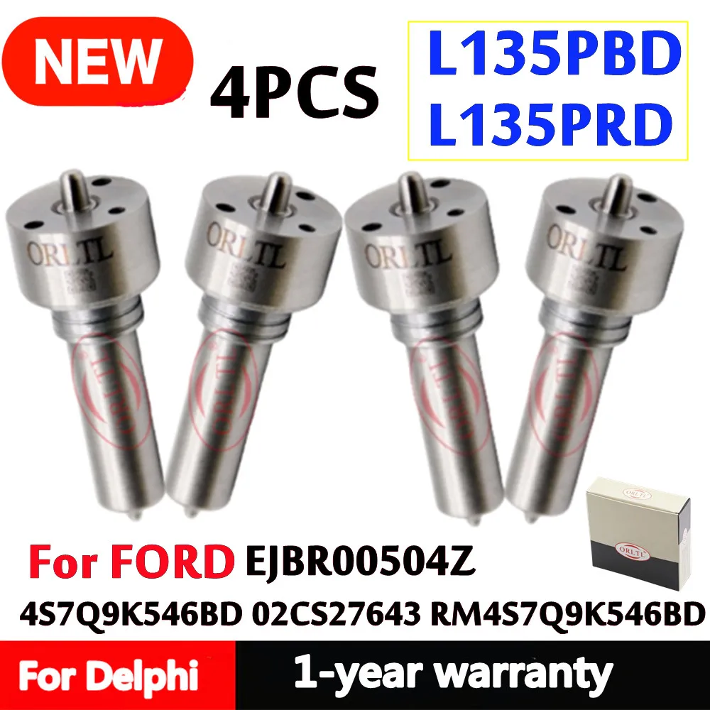 

4 шт. L135PBD L 135 PBD Форсунка дизельного топлива L135PRD для FORD EJBR00504Z 4S7Q9K546BD 02CS27643 RM4S7Q9K546BD