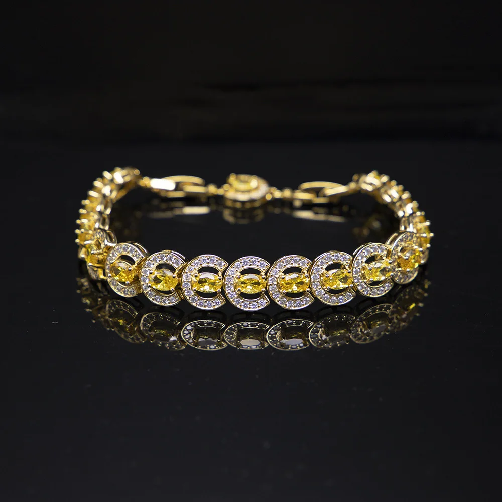 

HIBRIDE Light luxury wealth and good luck gold color bracelet women's clothing jewelry suitable for wedding holiday gifts B180