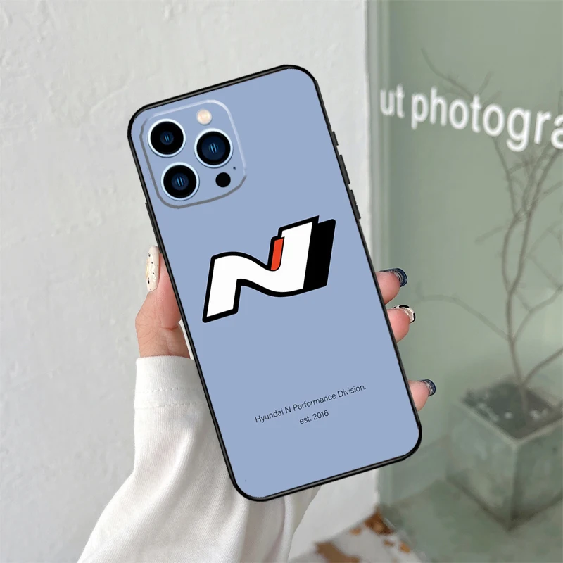 i30N Sports Car Cover For iPhone 16 15 12 13 Mini 11 12 13 14 Pro Max X XS Max Plus XR Phone Case