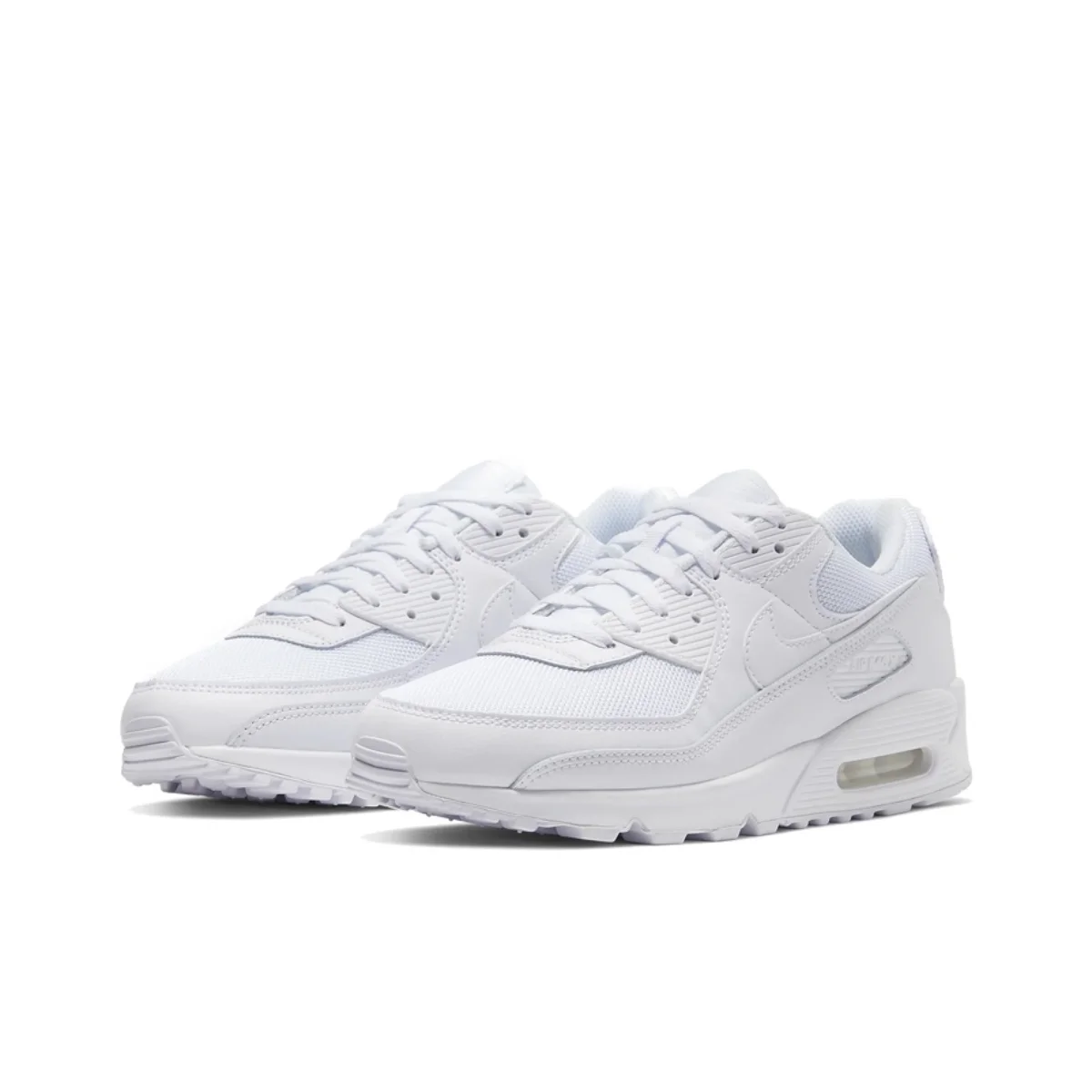 Nike Air Max 90 bas haut confortable cent chaussures de course décontractées hommes blanc pur