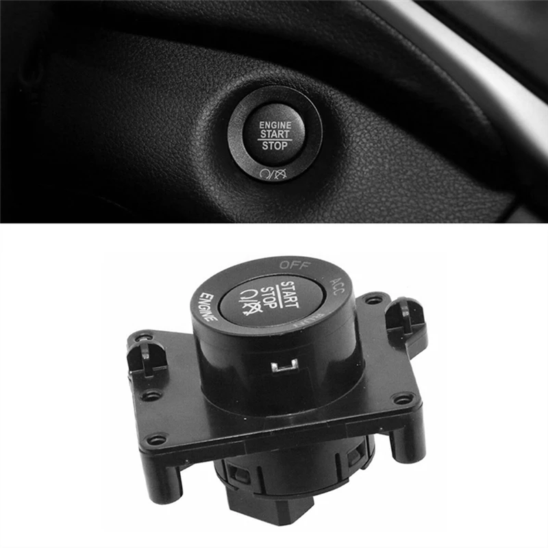 AU05 -Car Engine Start Stop Push Button One-Button Switch 1VB70DX9AC 53222272 For Jeep Cherokee 2014-2018