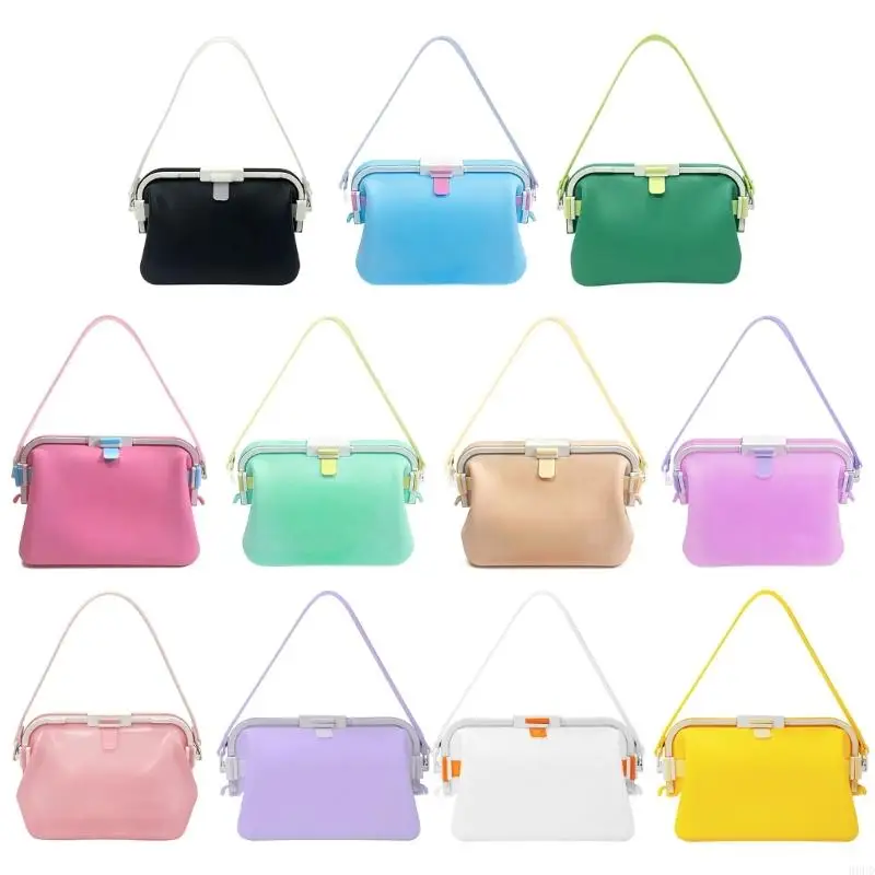 Pool Carry Toiletry Bag for Shower Items and Swimming Gear, Waterproof Body Organiser with Clasp Top and Strap Handle Use 69HD