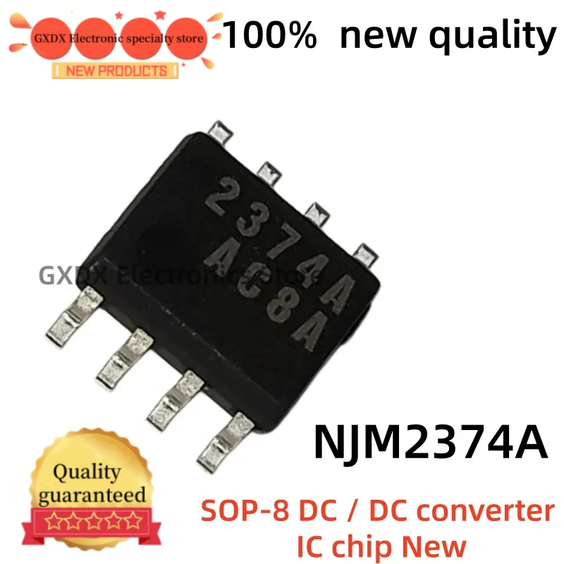 5-10-30 piezas/lote  100% nuevo quality 2374A NJM2374A JRC2374A  SOP-8 DC/ DC converter IC chip New In Stock