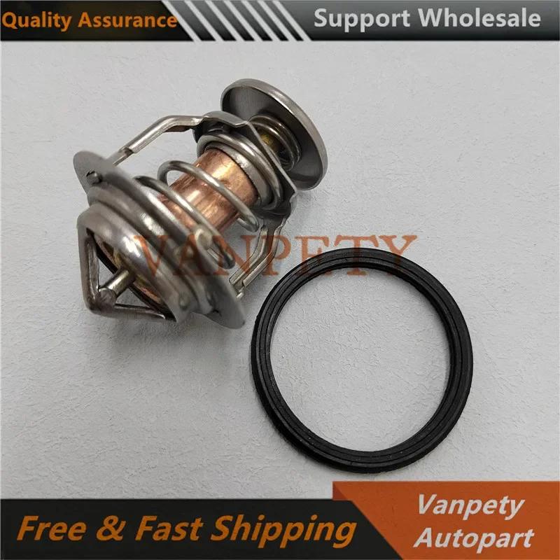 1X Thermostat 129155-49800 129155-49801 for Yanmar Skid Steer 3TNE84 3TNE88 3TNV82 4TNE84 4TNE88 160°F 71°C