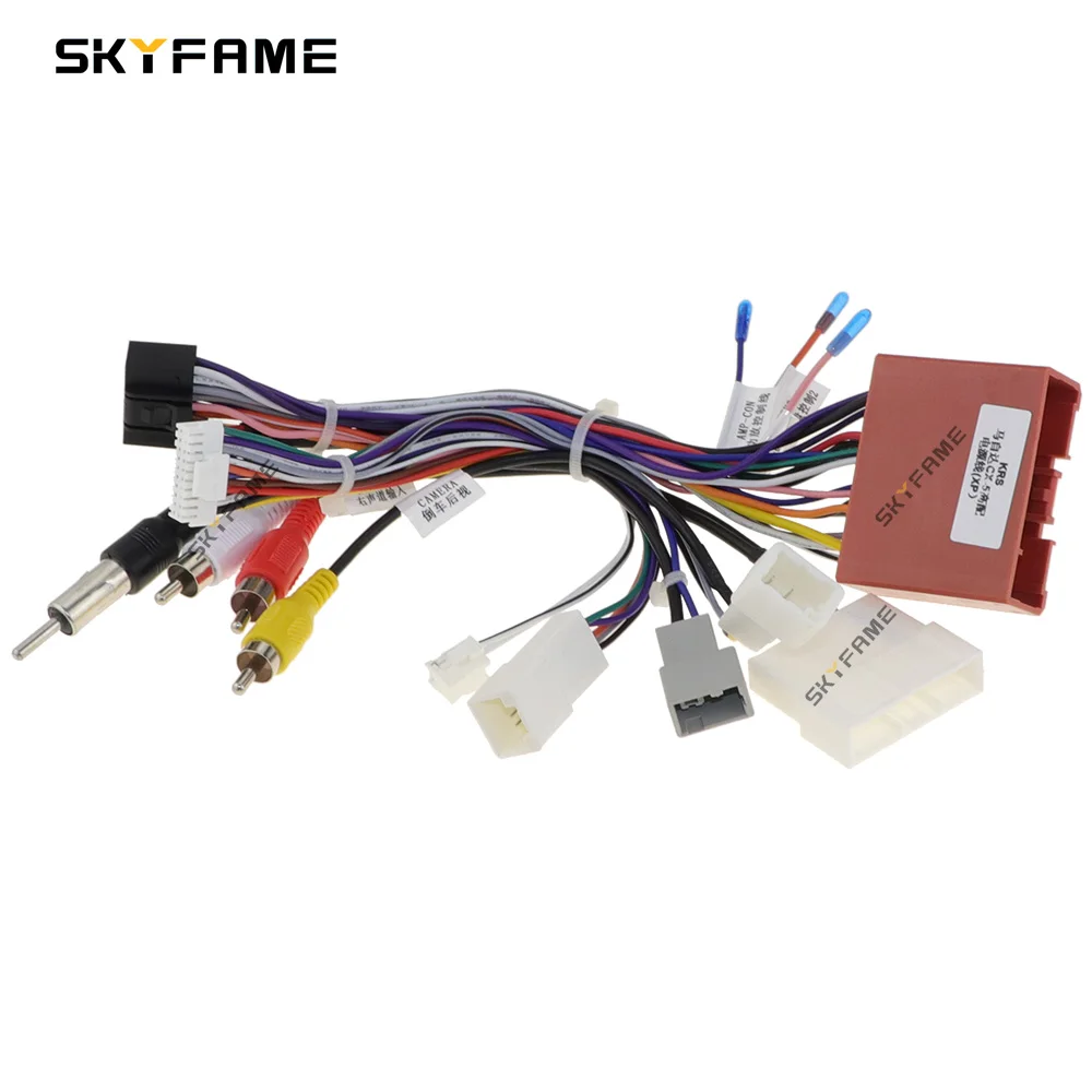 SKYFAME-Adaptador de arnés de cables Android para coche, decodificador de caja Canbus para Mazda 6 Atenza CX-5 CX5 MZ-SS-07A, 16 pines