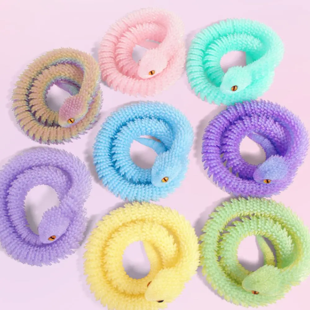 Realistic 3D Printed Snake 30/45/60cm Multicolor Simulated Snake Ornament PLA Rotatable Simulation Snake Model Christmas