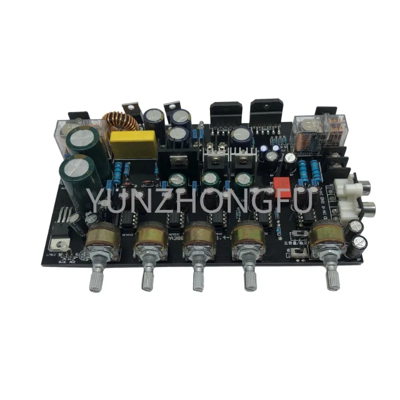 Audio Lm3886 Amplifier Board Microphone Speaker 2.1 Channel Fever LCD Finished Board Irs2092 Digital