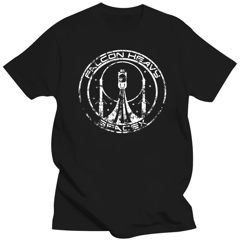 Falcon Heavy Spacex T-Shirt, Carl Huber Musk Rocket Space Adult & Kids Tee Top For Youth Middle-Age The Old Tee Shirt