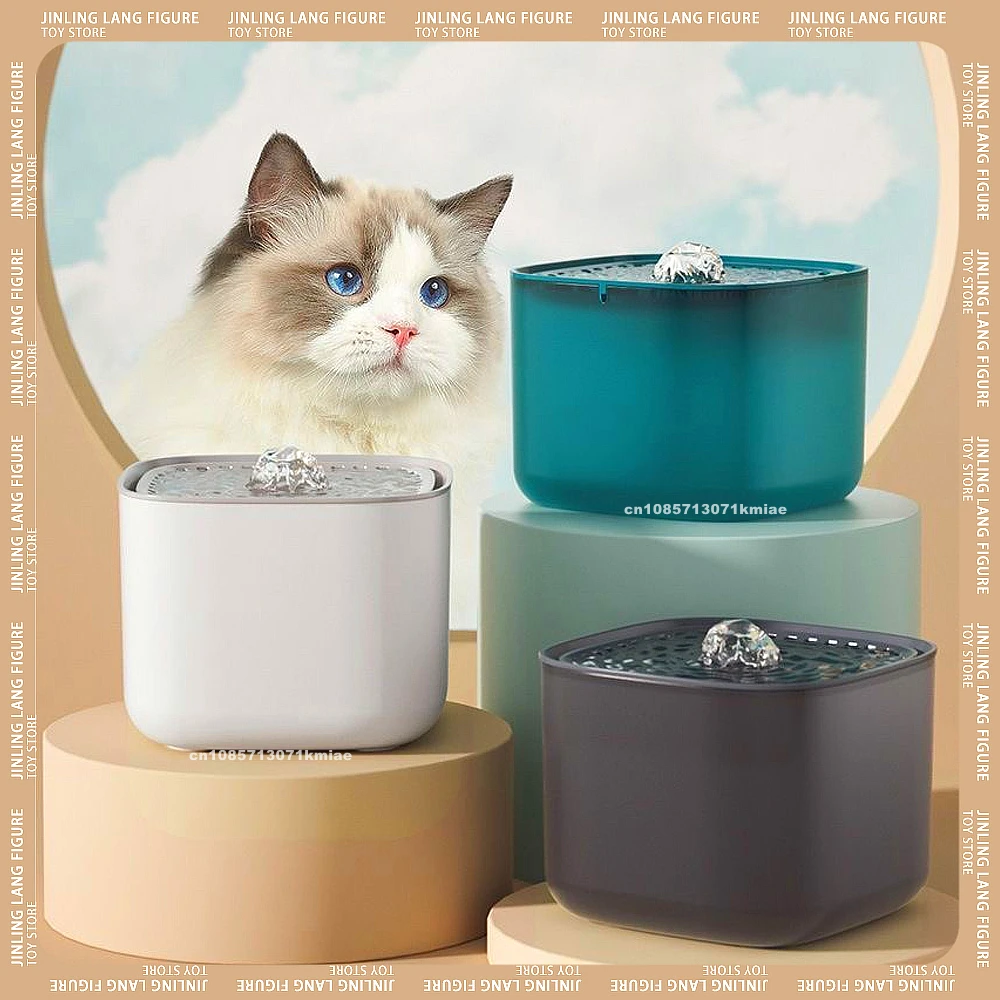 Cat Water Fountain Auto Recirculate Filter Large3L Capacity Filtring Cat Water Drinker USB Electric Mute Water Dispenser For Cat