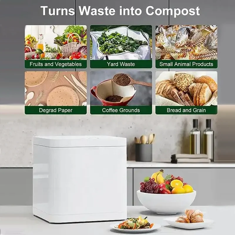 Cop Rose Household ECO Portable Food Waste Disposer, Food Waste Disposal Machine, Kitchen Smart Food Waste Recycling Containers