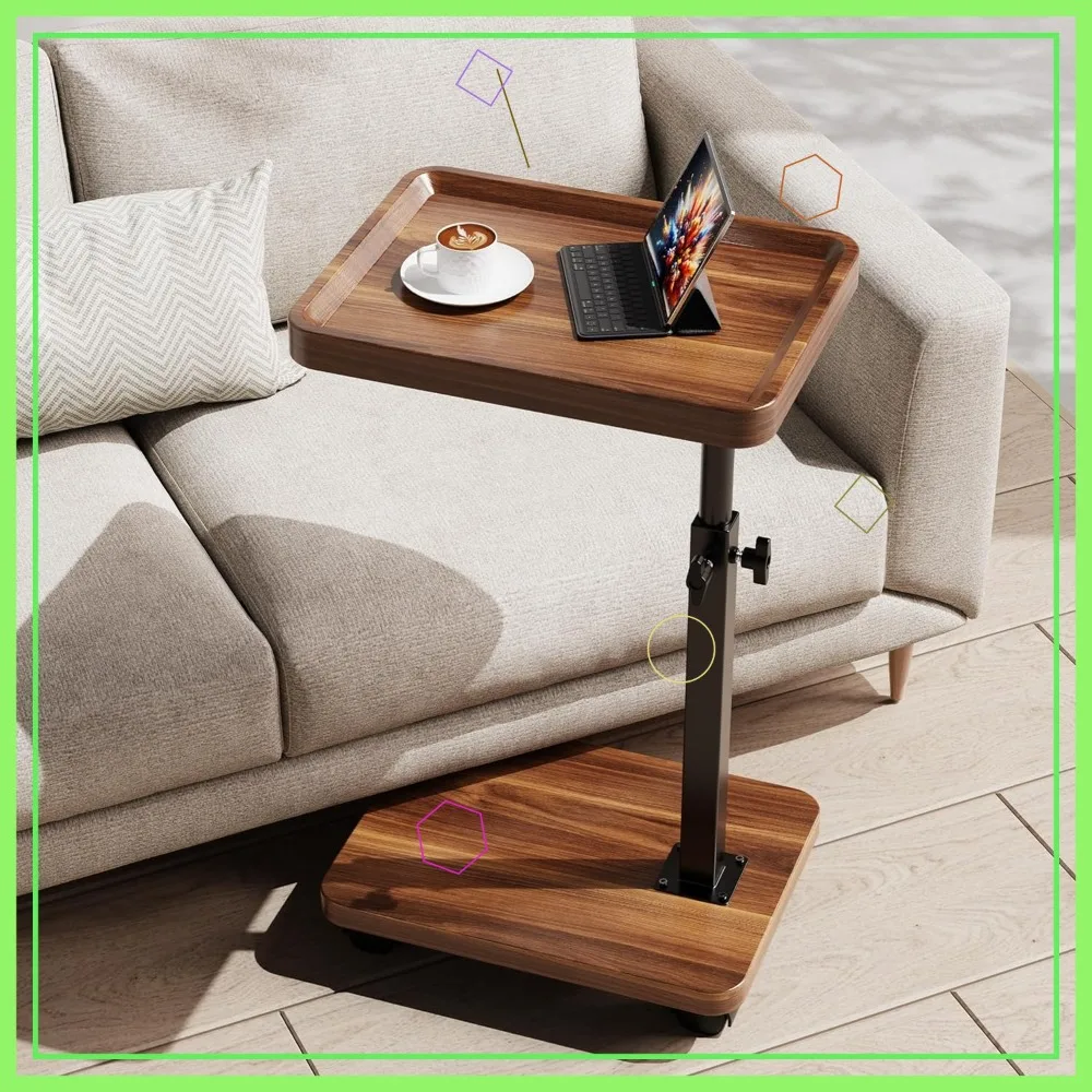 

Регулируемая высота 360° ° Поворотный столик-подставка для телевизора на колесиках для небольших помещений, гостиной и спальни